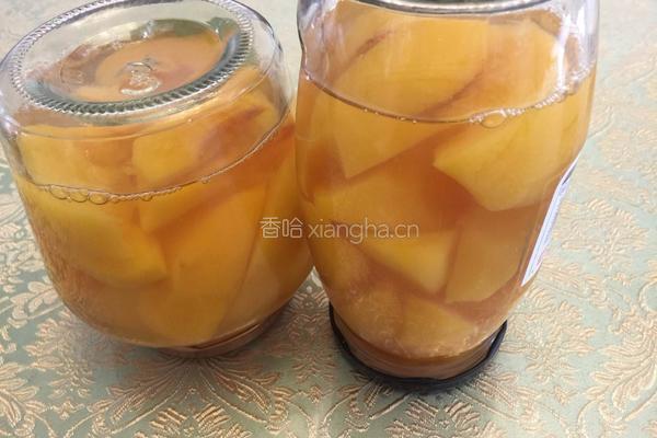 黄桃罐头的做法图解4