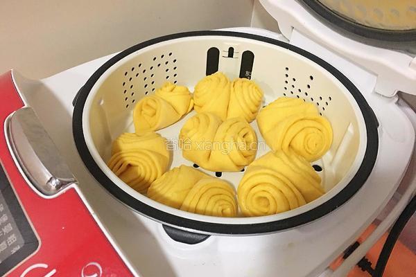 南瓜花卷的做法图解20