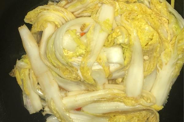 醋溜白菜的做法图解4