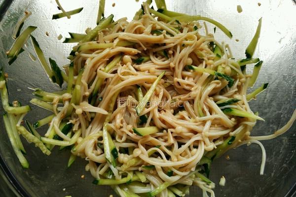 芝麻酱拌金针菇的做法图解15
