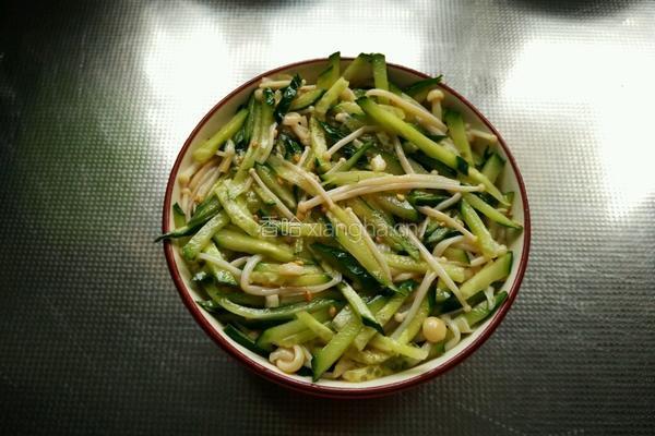 芝麻酱拌金针菇的做法图解16