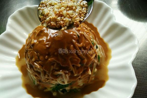 芝麻酱拌金针菇的做法图解21