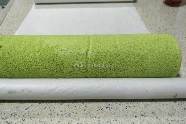 菠菜蛋糕卷的做法图解15