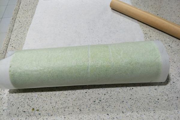 菠菜蛋糕卷的做法图解16