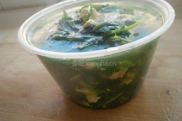 芹菜叶蛋汤的做法图解3
