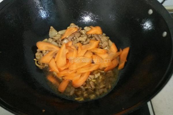 莲菜炒肉的做法图解7