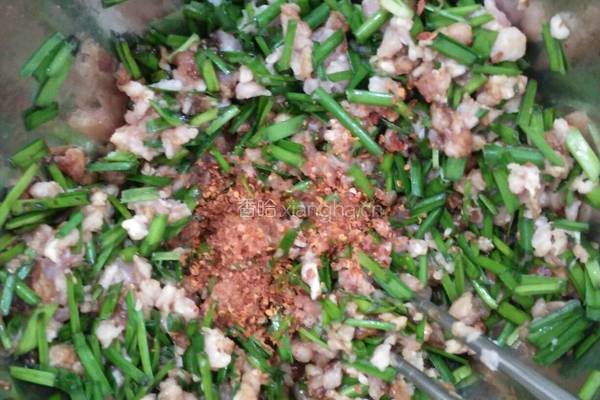 韭菜鸡蛋肉馅馄饨的做法图解5