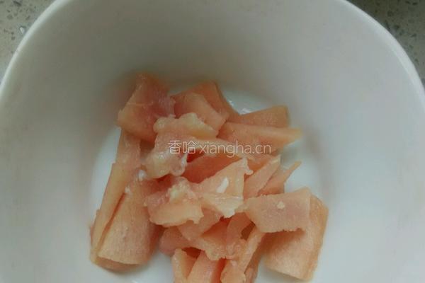 黄瓜炒鸡肉的做法图解6