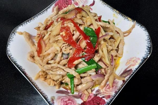 泡姜肉丝的做法图解6