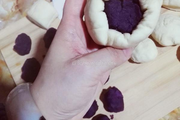 开心紫薯包的做法图解9