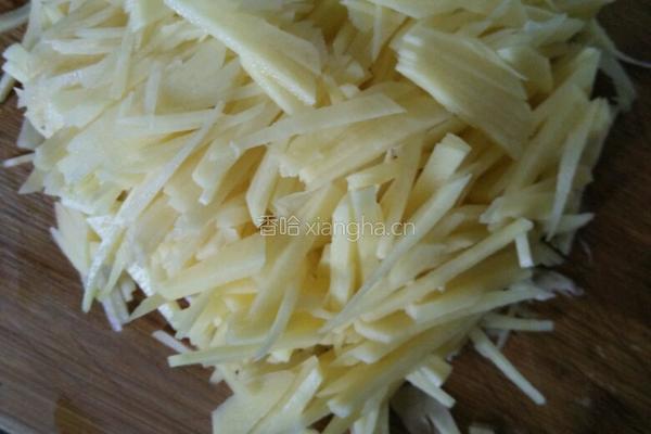豇豆土豆丝的做法图解2