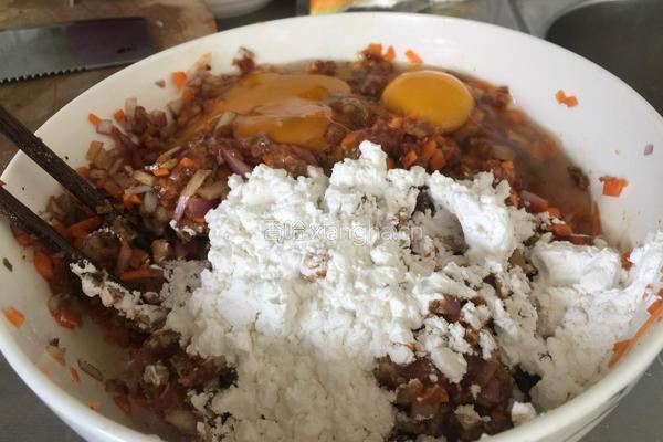香煎蔬菜肉饼的做法图解4