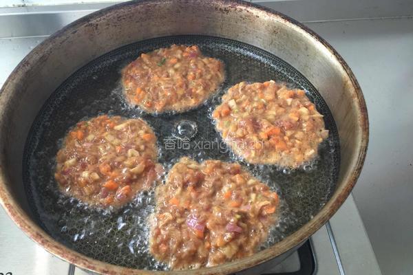 香煎蔬菜肉饼的做法图解6