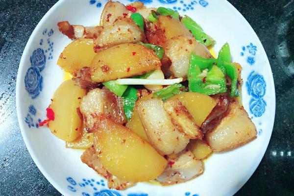 米豆腐回锅肉的做法图解10