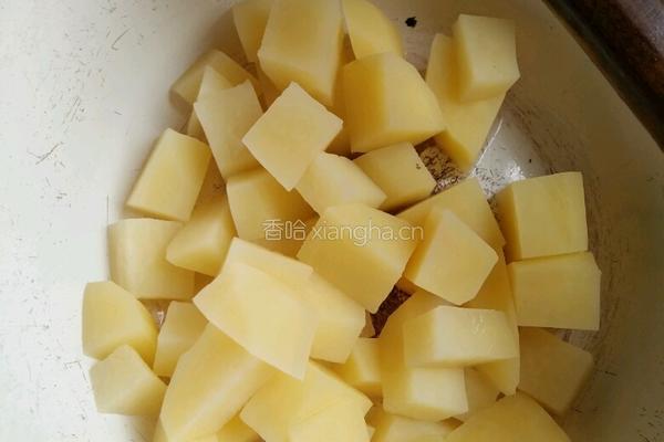 咖喱土豆虾糕的做法图解4