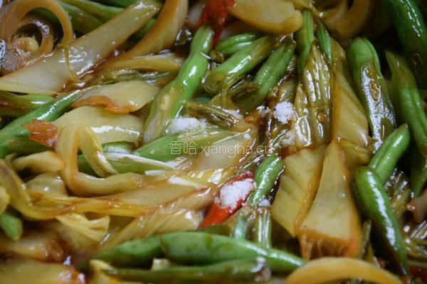 四季豆炒酸菜的做法图解13
