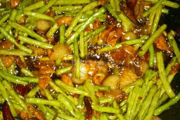 豆角炒肉的做法图解5