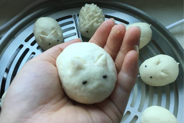 小兔子奶黄包的做法图解5
