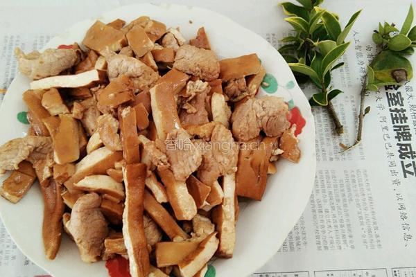 豆腐干炒肉的做法图解7
