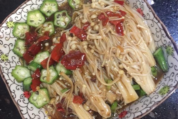 蚝油凉拌金针菇的做法图解8