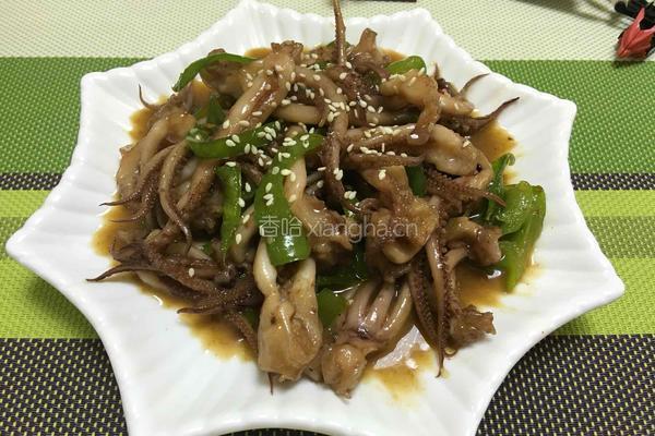 青椒鱿鱼的做法图解3