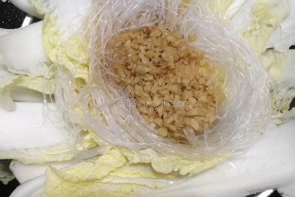 蒜蓉粉丝蒸娃娃菜的做法图解4