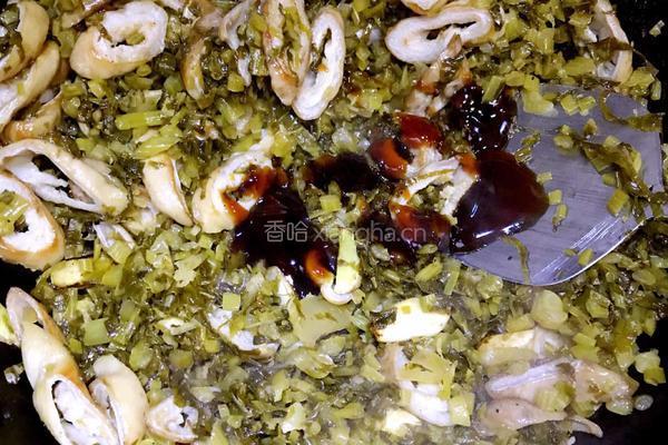咸菜炒猪大肠的做法图解13