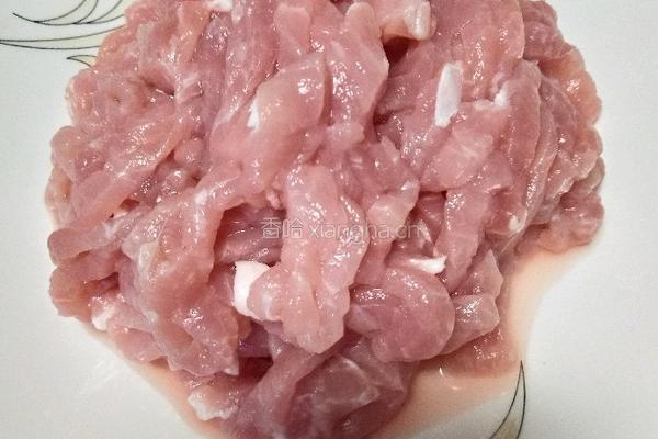 泡姜肉丝的做法图解1