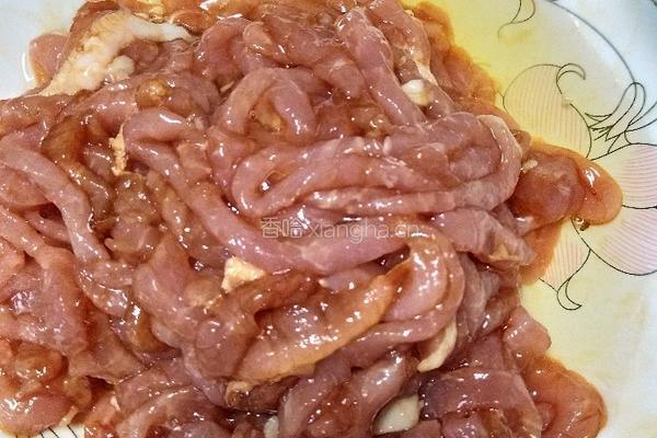 泡姜肉丝的做法图解3