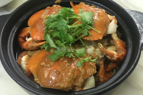 豆酱焗蟹