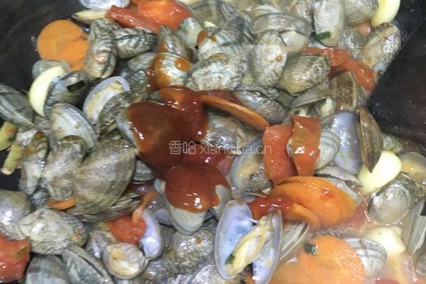 炒花蛤的做法图解5