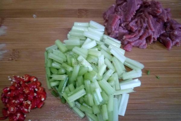 小炒牛肉的做法图解3