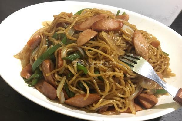 焼そば的做法图解7
