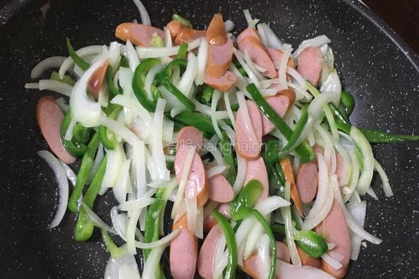 焼そば的做法图解3