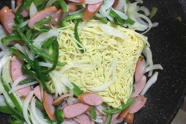 焼そば的做法图解4