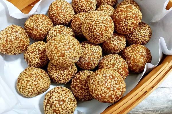 南瓜芝麻圆的做法图解15