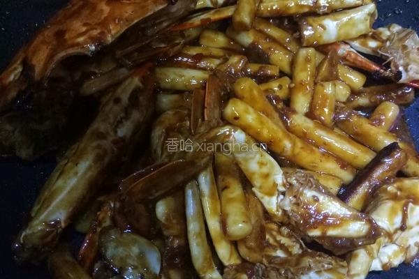 梭子蟹炒年糕的做法图解7