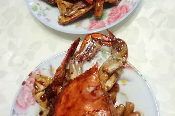 梭子蟹炒年糕的做法图解8