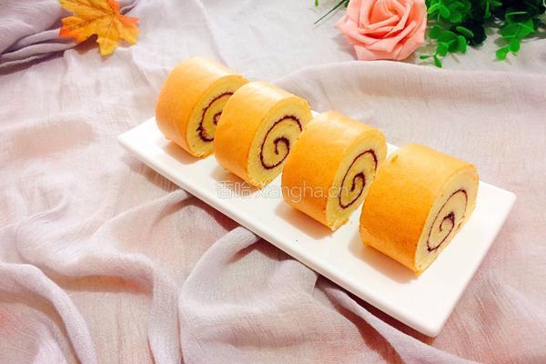蓝莓酱蛋糕卷的做法图解1
