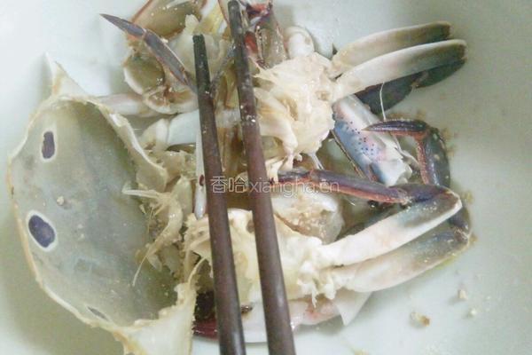 梭子蟹炒年糕的做法图解3