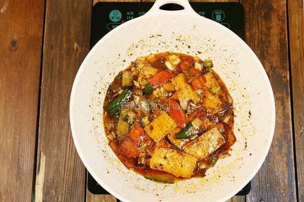 香辣炒豆腐的做法图解12