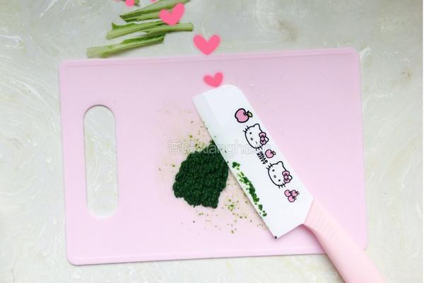 小白菜米粉泥的做法图解2