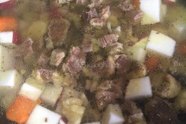 牛肉炖萝卜土豆的做法图解3