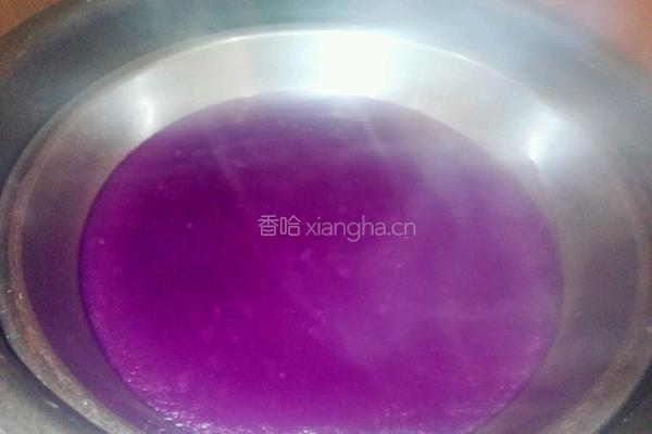 紫薯椰汁糕的做法图解4