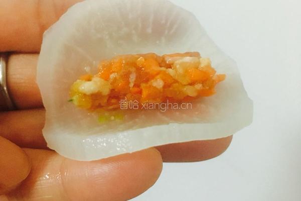 三鲜白萝卜卷的做法图解11
