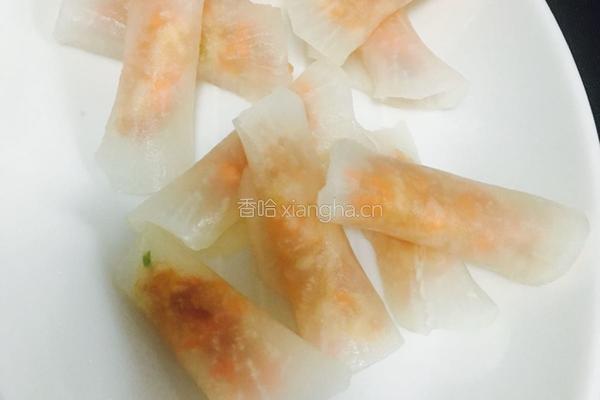 三鲜白萝卜卷的做法图解12