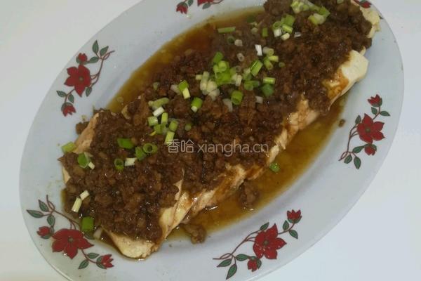 肉末浇豆腐的做法图解9