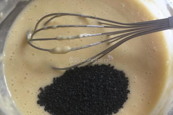 黑芝麻蛋卷的做法图解4