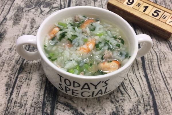 鲜虾芦笋粥的做法图解5