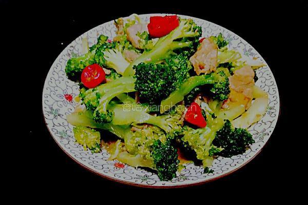 瘦肉炒西兰花的做法图解7
